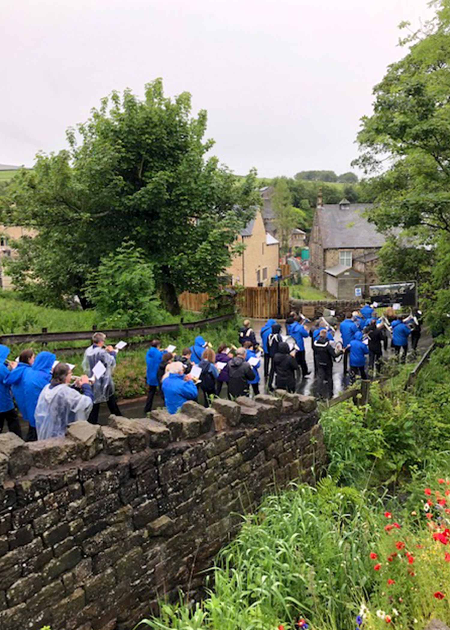 No 61 “Diggle Bands going to collect the Village” 2019 Rachel Yarwood