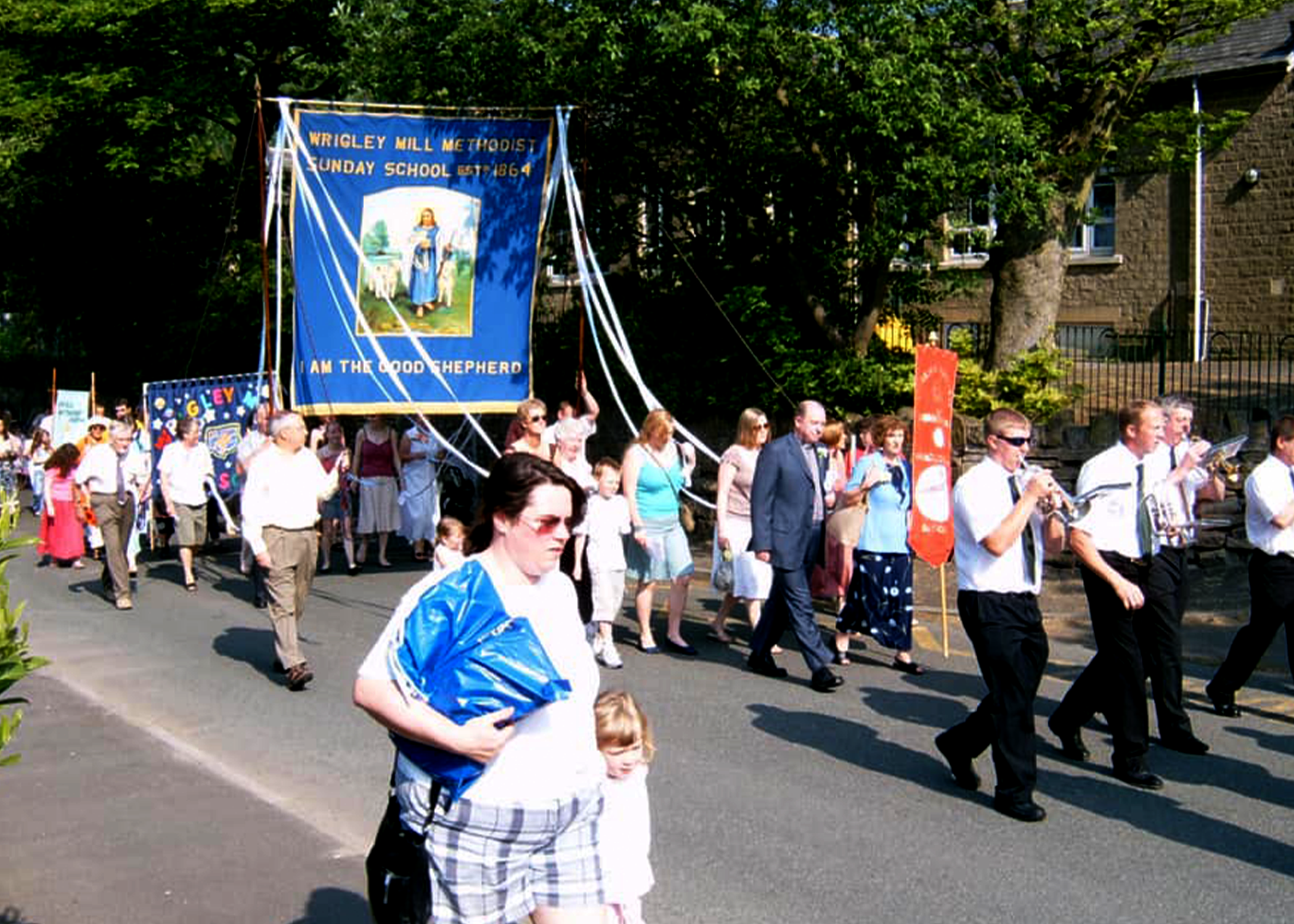 No 48 Wrigley Mill on a Sunny Whit Friday 2006 Wendy Bradbury